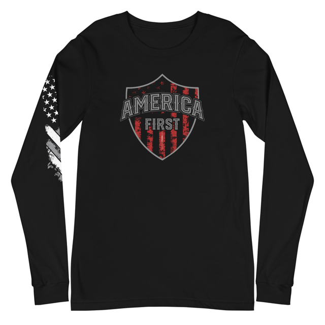 America First Unisex Long Sleeve Tee, second view
