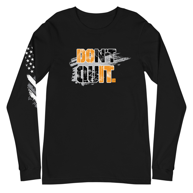 Don't Quit Unisex Long Sleeve Tee, second view