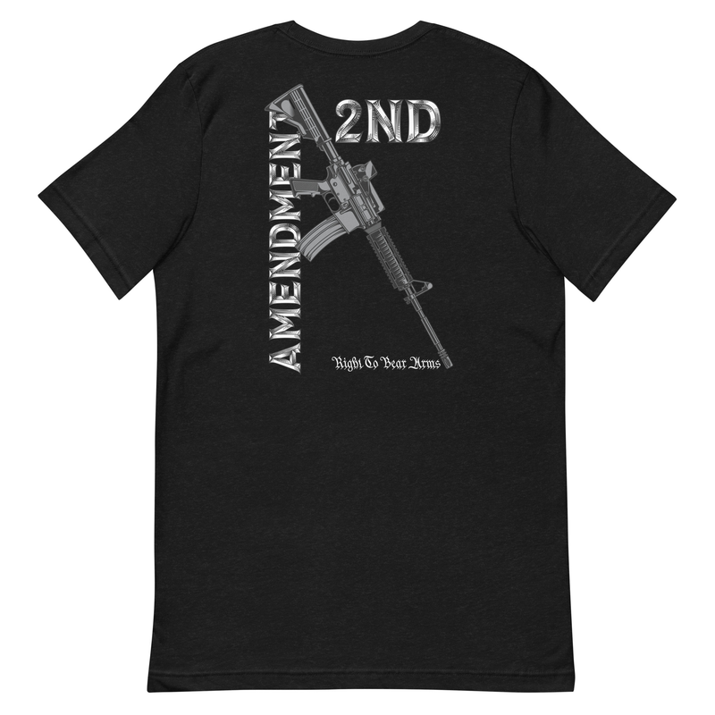 2nd Amendment Right To Bear Arms (Back) Unisex t-shirt