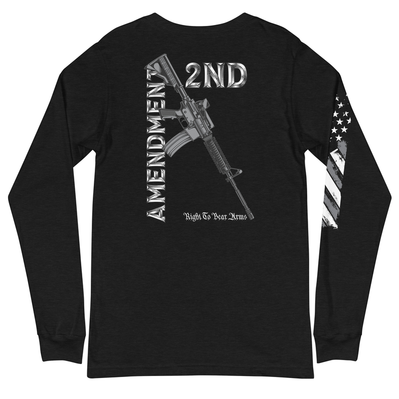 2nd Amendment Right To Bear Arms (Back) Unisex Long Sleeve Tee