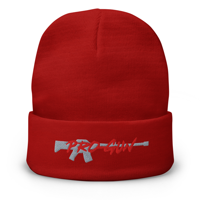 Pro- Gun Pro 2a Embroidered Beanie, second view