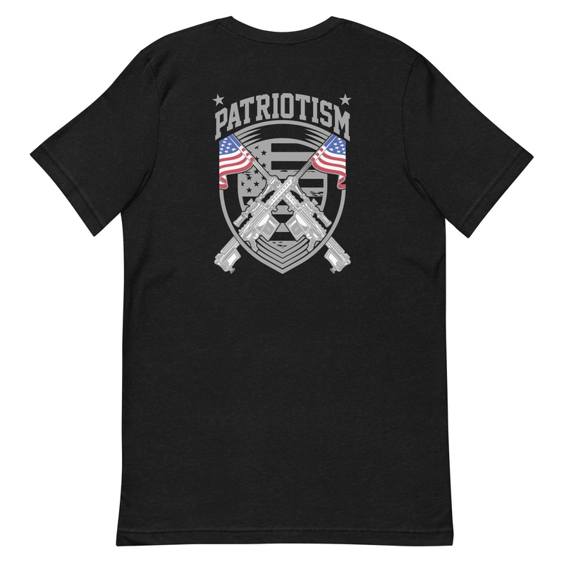 Patriotism Pro America Patriotic Graphic t-shirt (Back Design)