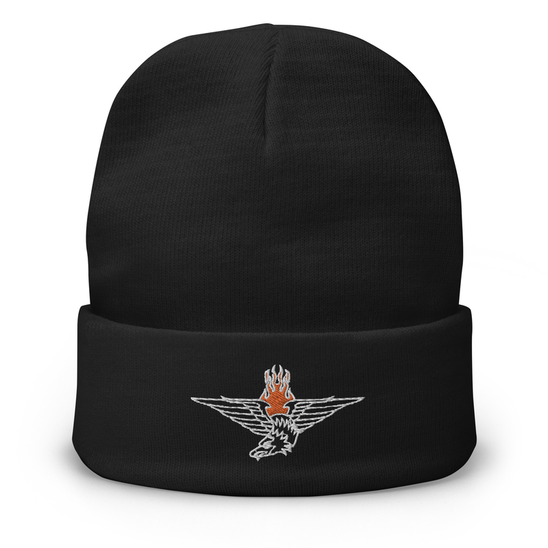 American Eagle Tattoo Embroidered Beanie