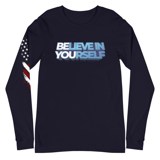 Believe In Yourself Unisex Long Sleeve Tee, second view