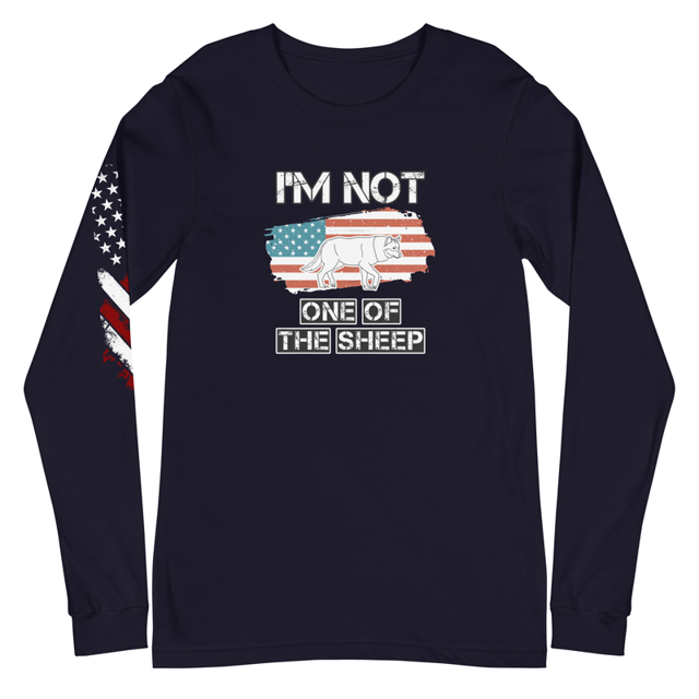 I'm Not One Of The Sheep Unisex Long Sleeve Tee, second view
