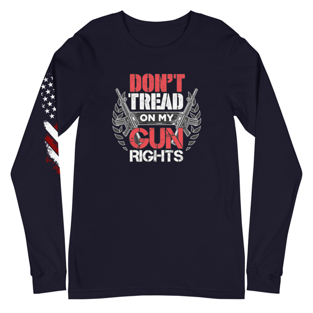 Don't Tread On My Gun Rights Unisex Long Sleeve Tee, second view