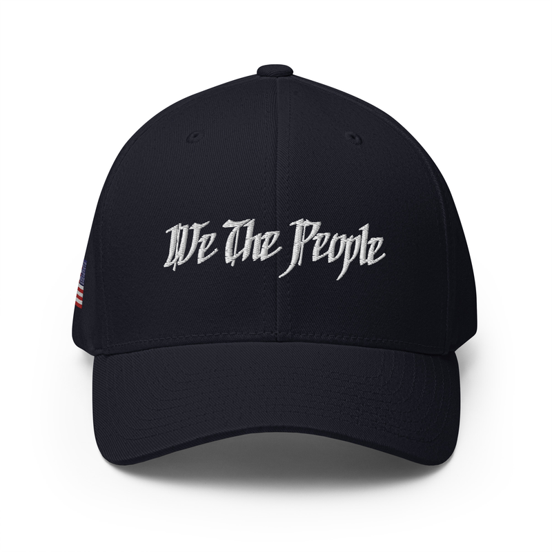 We The People Structured Embroidered Patriotic Twill Cap