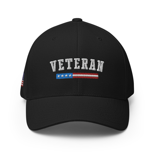 Veteran Embroidered Structured Twill Cap - Proud Veteran Cap/Hat, second view