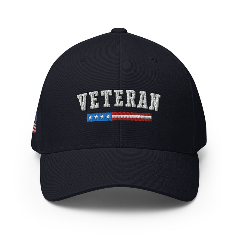 Veteran Embroidered Structured Twill Cap - Proud Veteran Cap/Hat