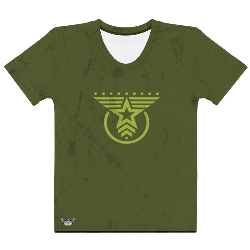 Army Emblem Women's All-Over Print Crew Neck T-Shirt
