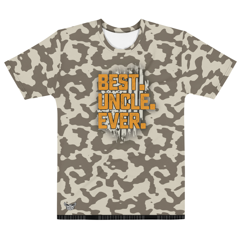 Best. Uncle. Ever. Camo (Army Tan) Men's  All-Over Print Crew Neck T-Shirt