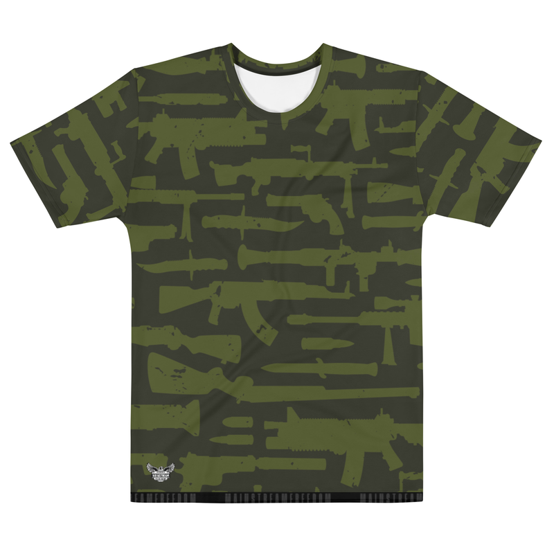 Assorted Guns Camo Men's  All-Over Print Crew Neck T-Shirt