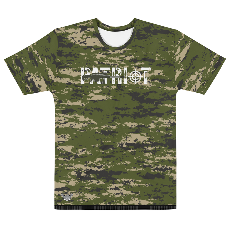 Patriot Camo Men's  All-Over Print Crew Neck T-Shirt