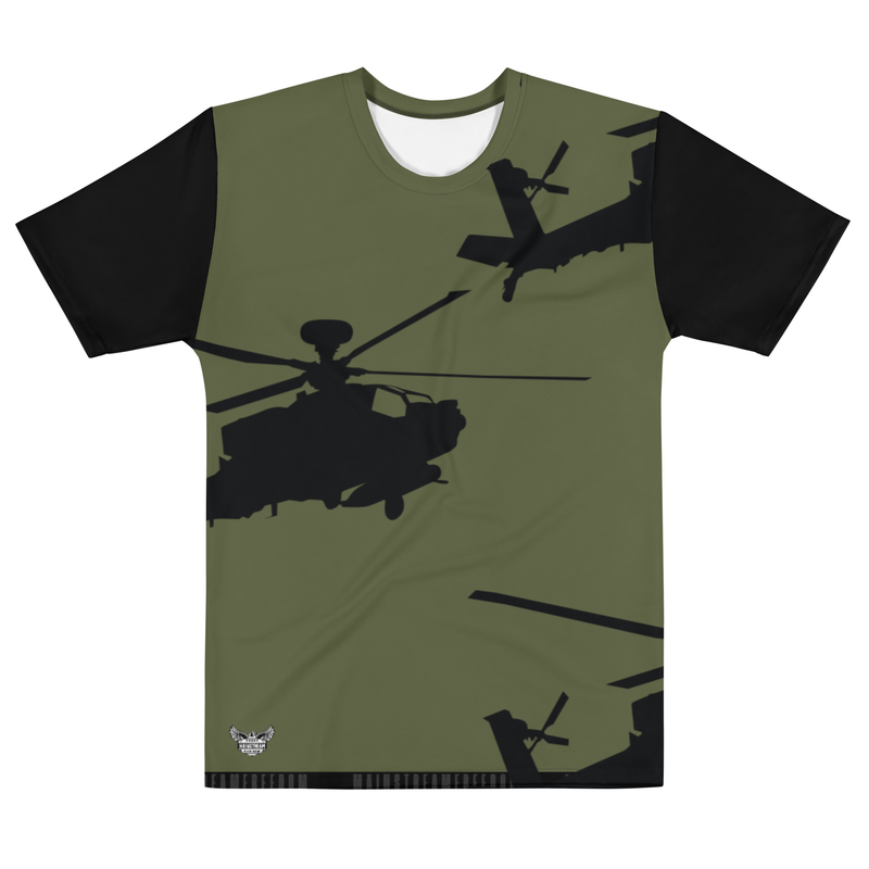 Helicopter Men's  All-Over Print Crew Neck T-Shirt