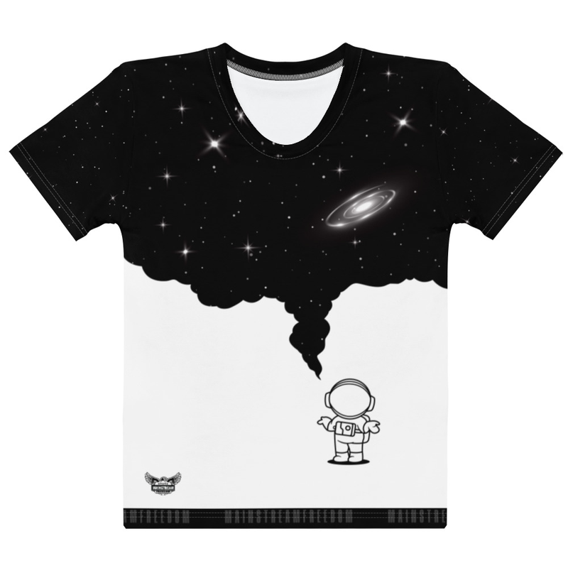 Space Mind Women's All-Over Print Crew Neck T-Shirt