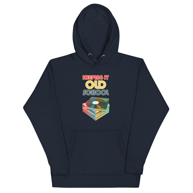 Keeping It Old School Unisex Hoodie, second view