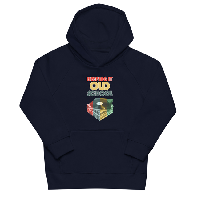 Keeping It Old School Kids eco hoodie, second view