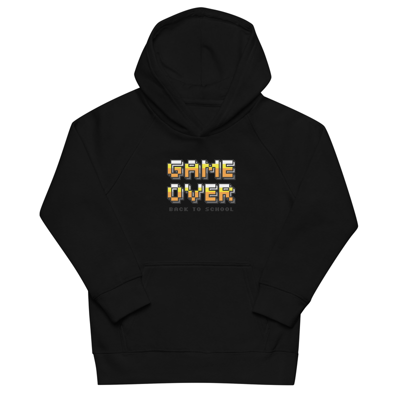 Game Over Back To School Kids eco hoodie
