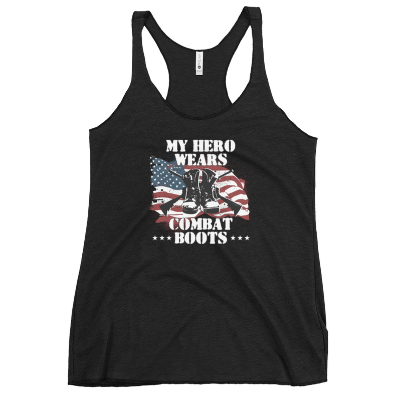 My Hero Wears Combat Boots Women's Tank Top