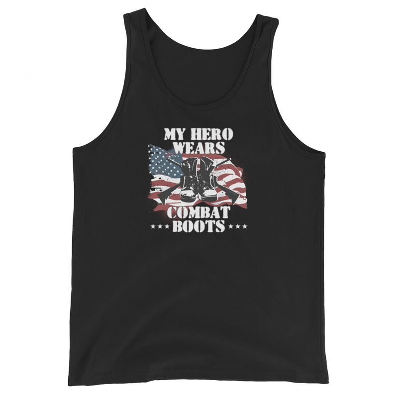 My Hero Wears Combat Boots Men's Tank Top