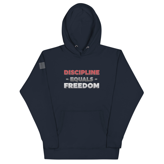 Discipline Equals Freedom Unisex Hoodie, second view