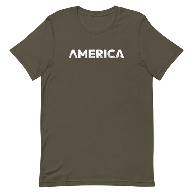 America t-shirt in Army