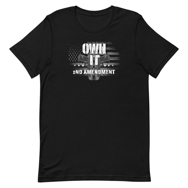Own It 2nd Amendment Pro 2a Pro Gun rights graphic t-shirt, second view