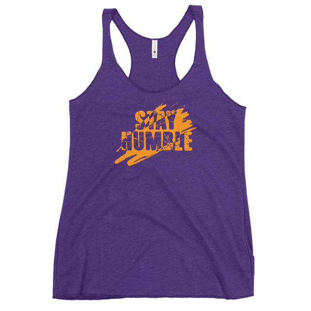 Stay Humble Women's Tank Top in Purple Rush, product mockup
