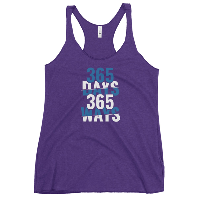 365 Days 365 Ways Women's Tank Top in Purple Rush, product mockup