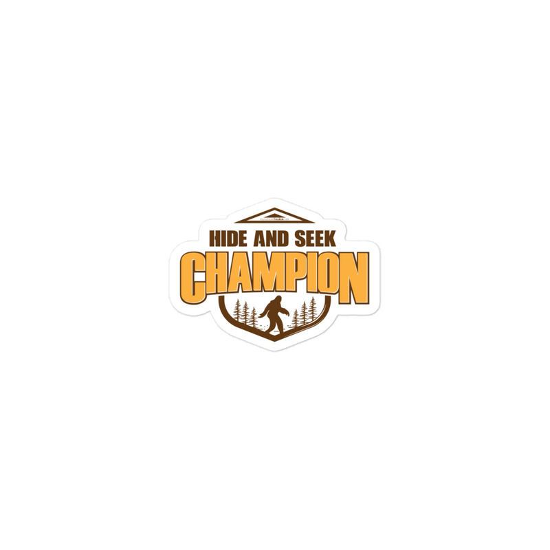 Hide and Seek Champion Bubble-free stickers