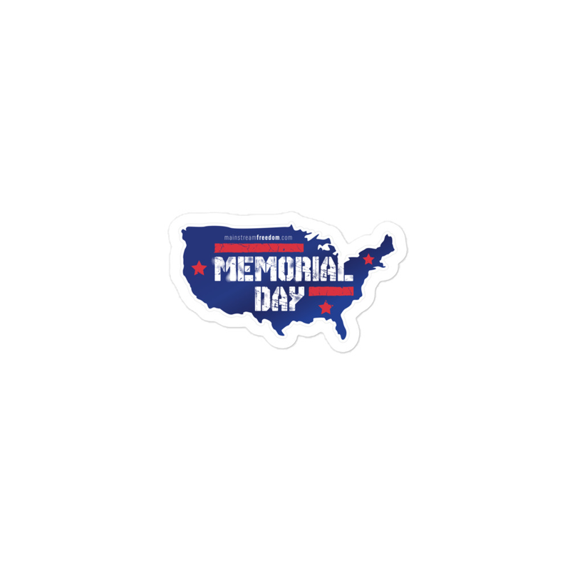Memorial Day Bubble-free stickers