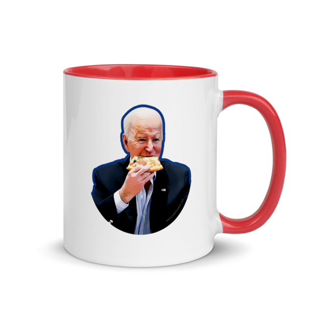 Biden mug in red, product mockup