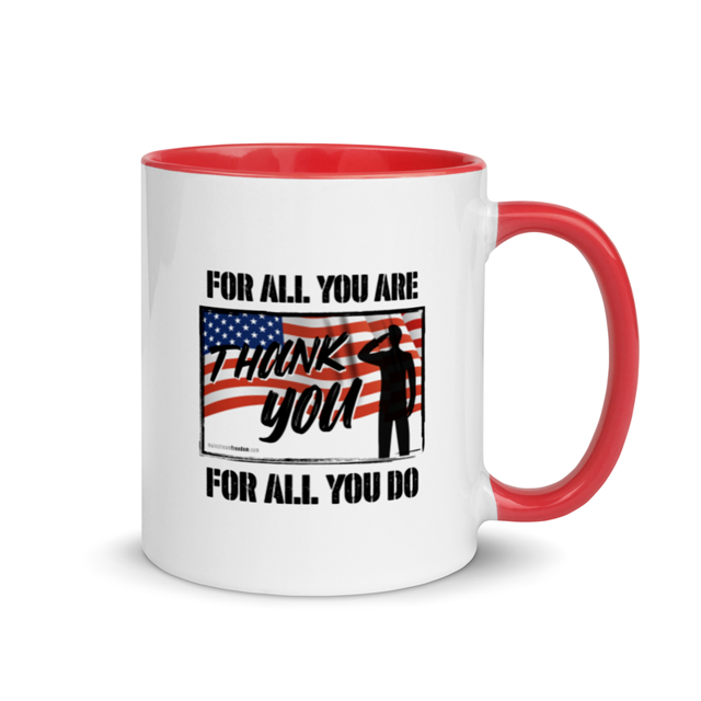 For All You Are Thank You For All You Do mug, Red colorway product mockup