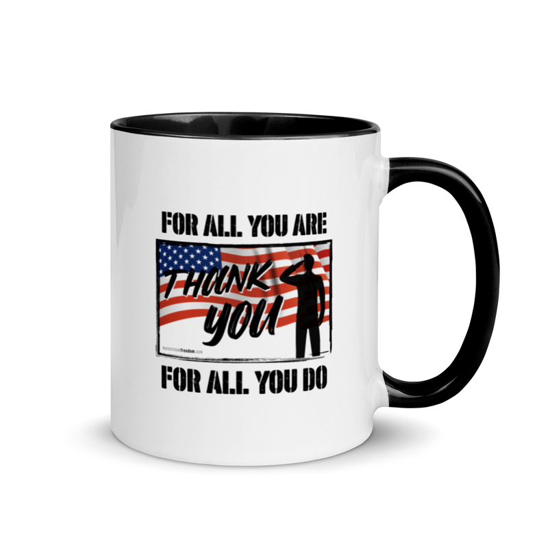 For All You Are Thank You For All You Do Mug with Color Inside