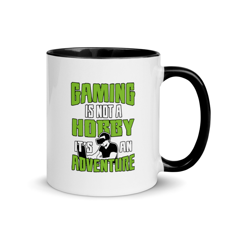 Gaming Is Not A Hobby It's An Adventure Mug with Color Inside