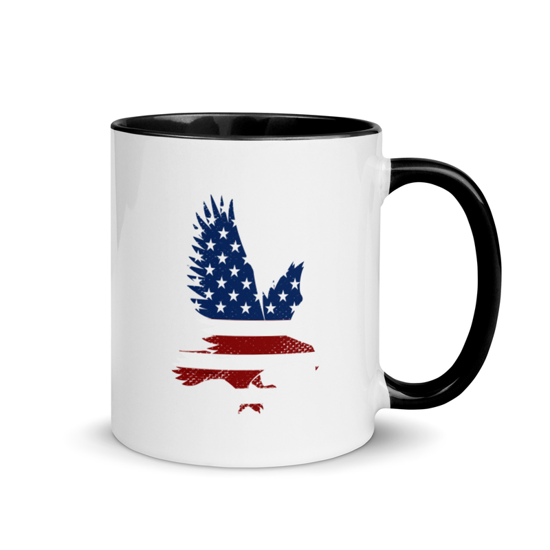 American Eagle Mug with Color Inside