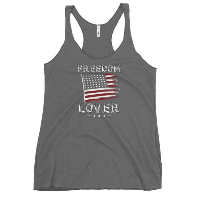 Freedom Lover tank top in Premium Heather, product mockup