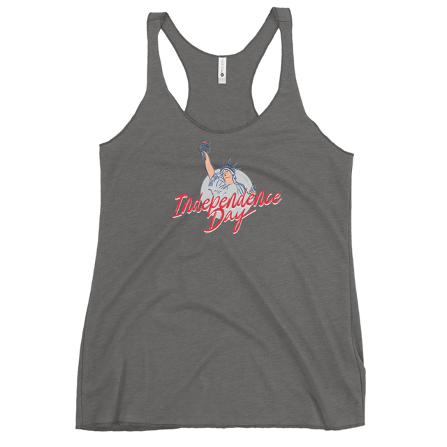 Independence Day tank top in Premium Heather, product mockup