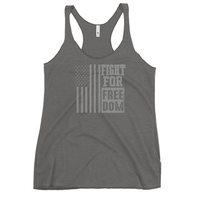 Fight For Freedom tank top in Premium Heather, product mockup