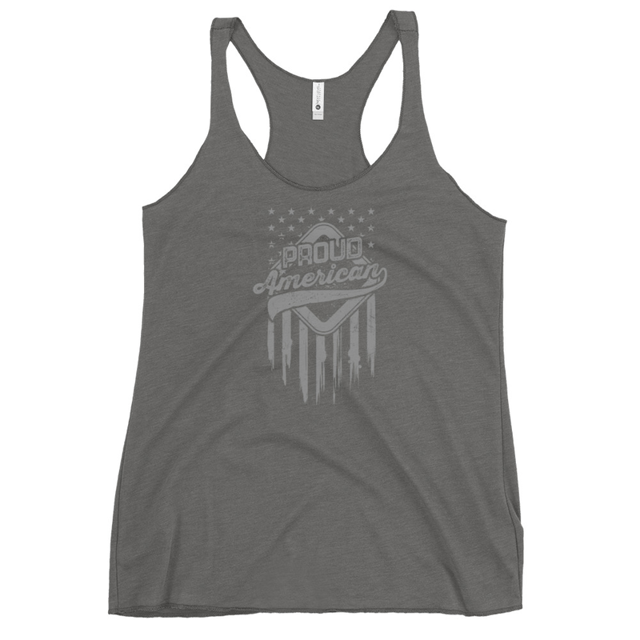 Proud American tank top in Premium Heather, product mockup