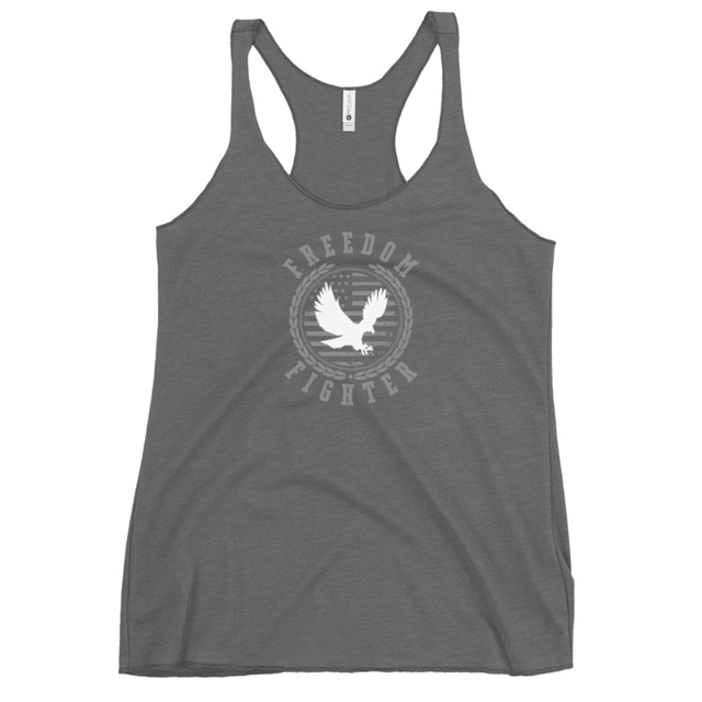 Freedom Fighter tank top in Premium Heather, product mockup