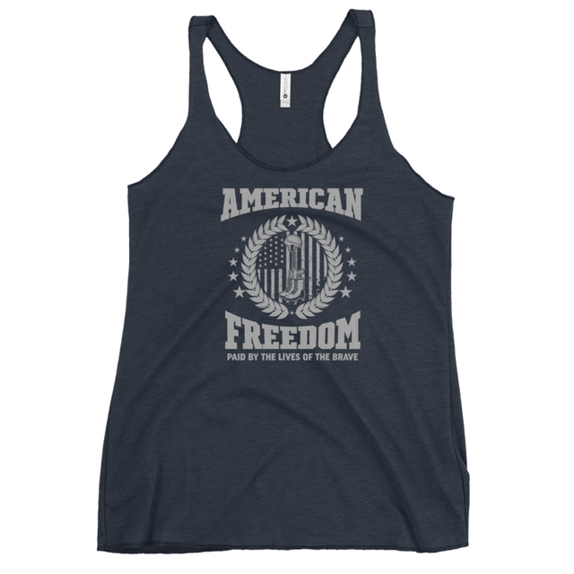 American Freedom Paid By The Lives Of The Brave Women's Tank Top, second view