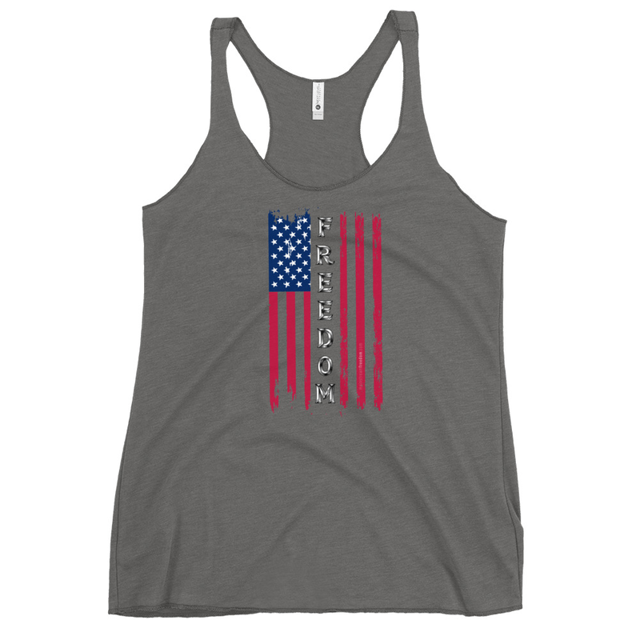 Freedom Flag tank top in Premium Heather, product mockup