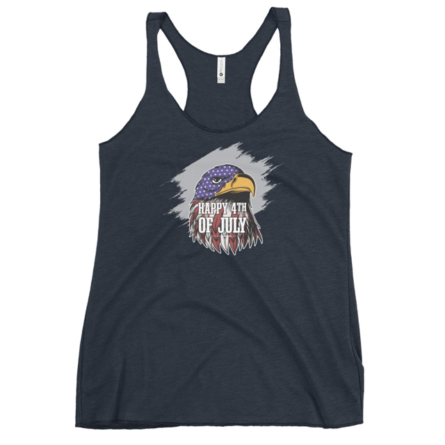 Happy 4th Of July Eagle Women's Tank Top, second view
