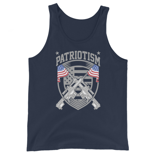 Patriotism - Men's Tank Top product mockup in Navy