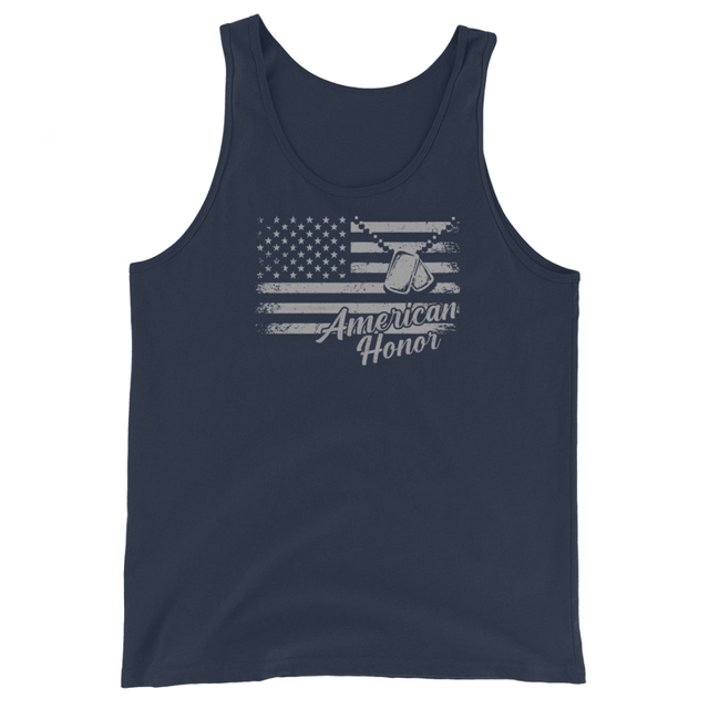 American Honor - Men's Tank Top product mockup in Navy