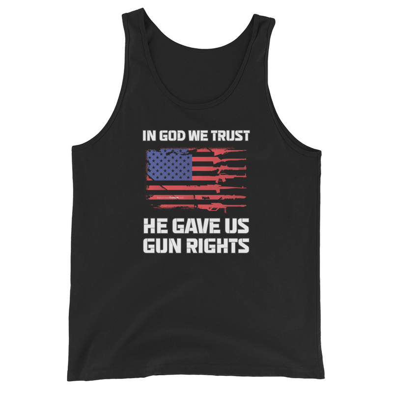In God We Trust, He Gave Us Gun Rights - Men's Tank Top