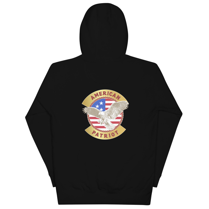 American Patriot Unisex Hoodie (Back Design)