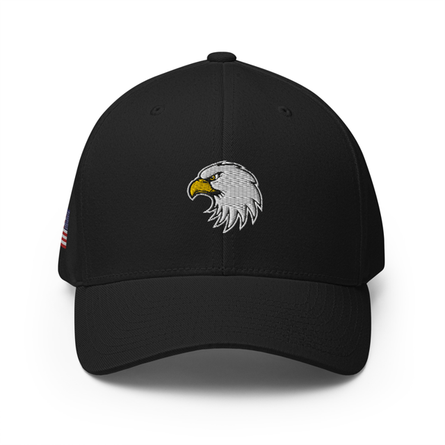 Eagle Embroidered Closed Back Cap, second view