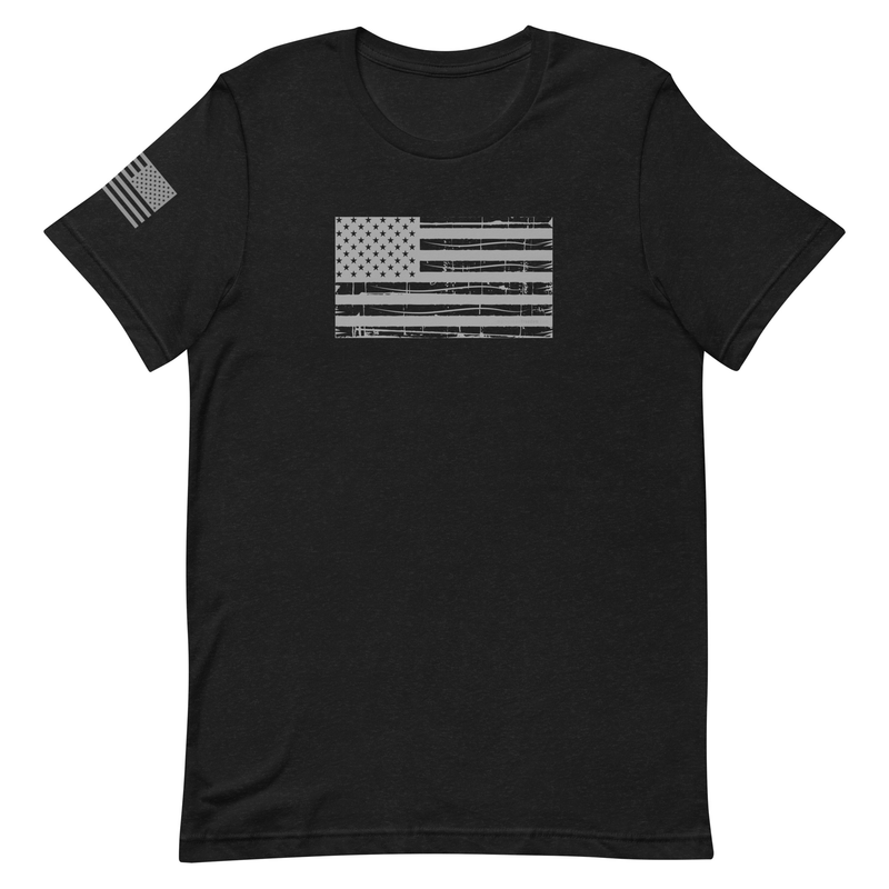 Grunge American Flag Unisex t-shirt